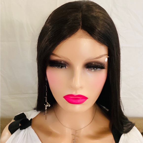 Wig Synthetic Lace Top Good Quality Fashionable Wig Makes Women Looks Energetic - Picture 3 of 4